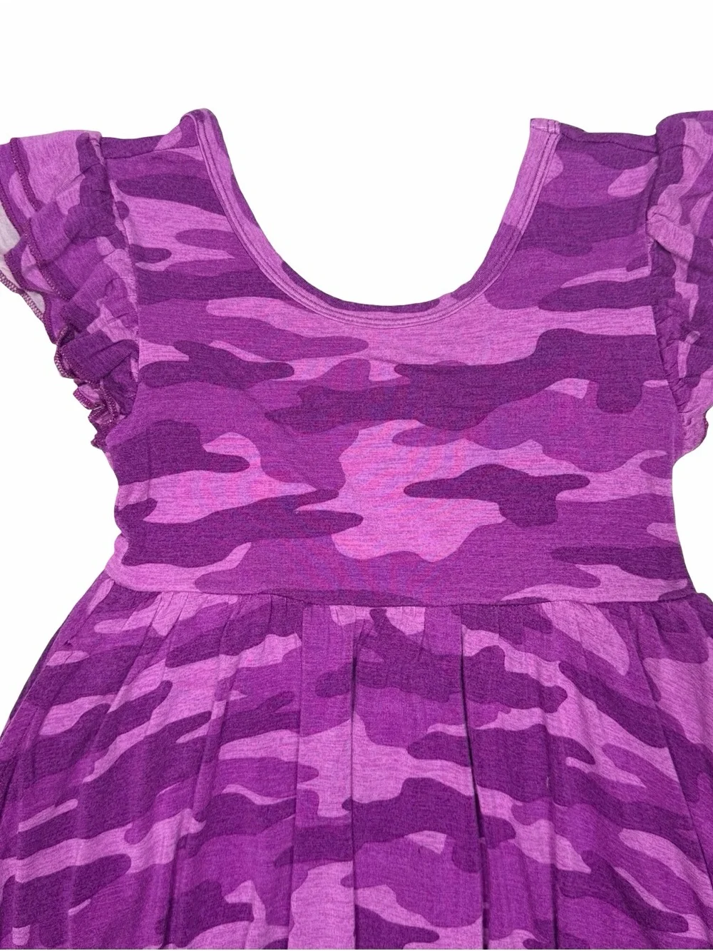 Play By Little Sleepies Purple Camo Twirl Dress